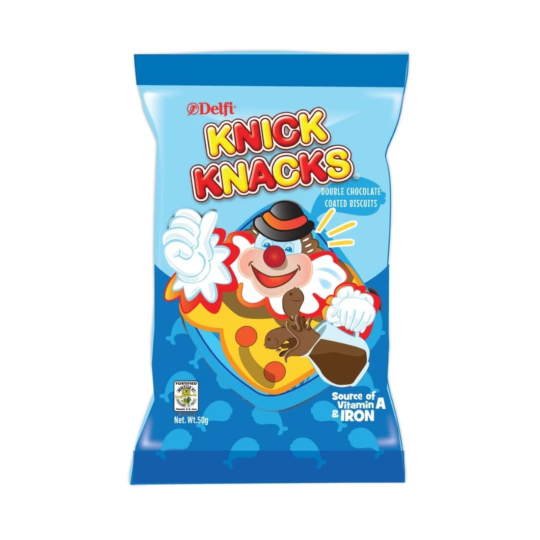 Delfi Knick Knacks Double Choco Biscuits 50g