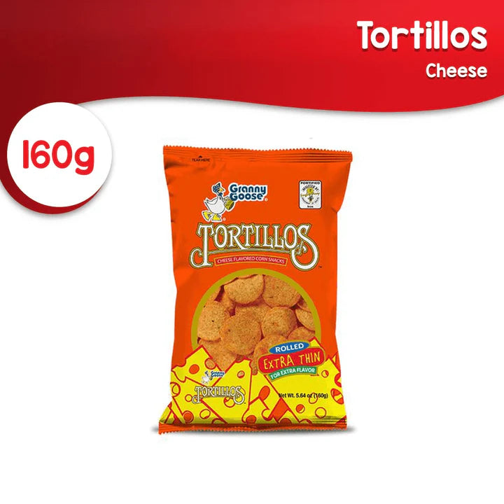 Granny Goose Tortillos CHEESE 160g (BIG)