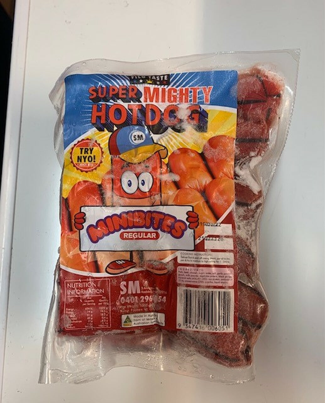 Super Mighty Mini Bites Hotdog Regular 500g - NEW