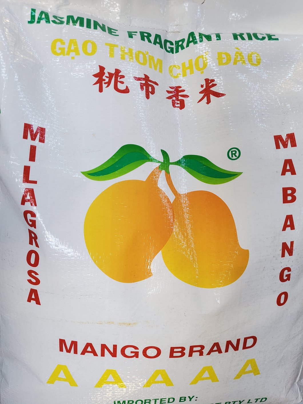 Mango Jasmine Rice 10kg